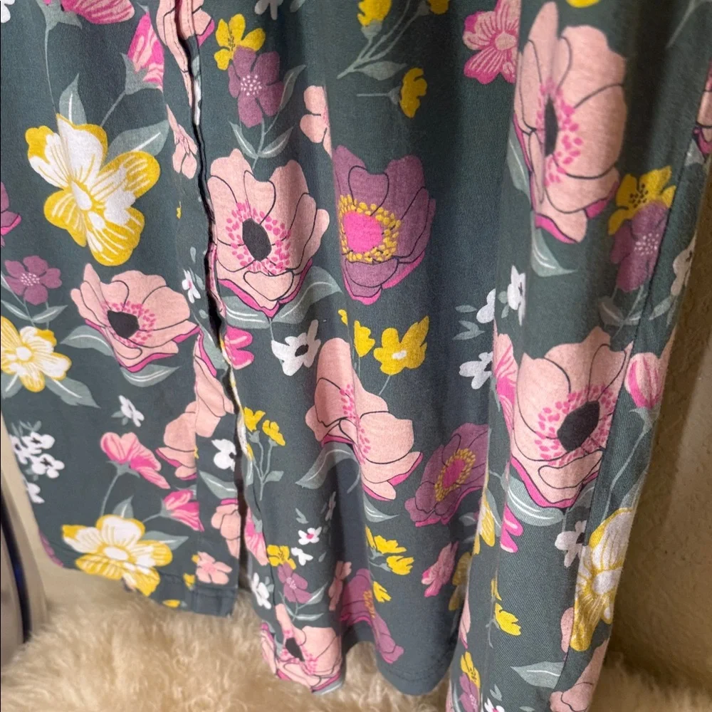 Baby Be Mine Floral Maxi Dress - Gray and Pink - Picture 12 of 16